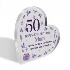 Personalised Happy 50th Birthday Gift For Mum Nan Auntie
