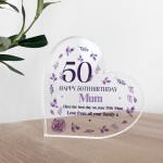 Personalised Happy 50th Birthday Gift For Mum Nan Auntie