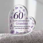 Personalised Happy 60th Birthday Gift For Mum Nan Nanny Grandma