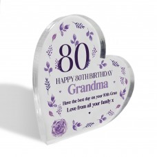 Personalised Happy 80th Birthday Gift For Mum Nan Nanny Grandma