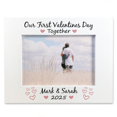 Personalised Photo Frame For Couple 1st Valentines Day Gift
