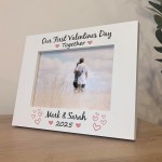 Personalised Photo Frame For Couple 1st Valentines Day Gift