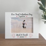 Personalised Photo Frame For Couple 1st Valentines Day Gift