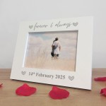 Personalised Photo Frame Gift For Anniversary Birthday Wedding