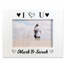 Personalised Photo Frame Gift For Valentines Anniversary