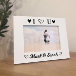 Personalised Photo Frame Gift For Valentines Anniversary
