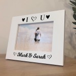 Personalised Photo Frame Gift For Valentines Anniversary