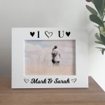 Personalised Photo Frame Gift For Valentines Anniversary
