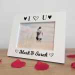 Personalised Photo Frame Gift For Valentines Anniversary