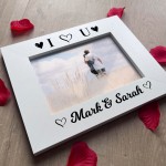 Personalised Photo Frame Gift For Valentines Anniversary