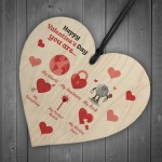 Valentines Day Gift For Boyfriend Wife My Rock My World Heart