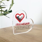 Thank You Gift For Best Friend Gift Standing Plaque FRIENDSHIP