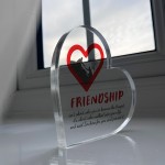Thank You Gift For Best Friend Gift Standing Plaque FRIENDSHIP