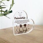 Best Friend Heart Plaque Friendship Gift Special Birthday