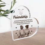 Best Friend Heart Plaque Friendship Gift Special Birthday