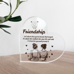 Best Friend Heart Plaque Friendship Gift Special Birthday