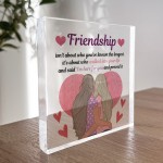 Friendship Gift For Her Best Friend Gift Standing Plaque