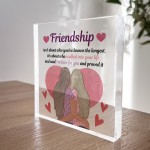Friendship Gift For Her Best Friend Gift Standing Plaque