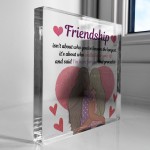 Friendship Gift For Her Best Friend Gift Standing Plaque
