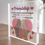 Friendship Gift For Her Best Friend Gift Standing Plaque