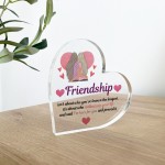 Friendship Gift For Best Friend Heart Plaque Best Friend Gift