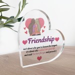 Friendship Gift For Best Friend Heart Plaque Best Friend Gift