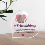 Friendship Gift For Best Friend Heart Plaque Best Friend Gift