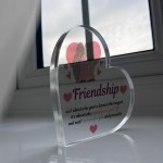 Friendship Gift For Best Friend Heart Plaque Best Friend Gift