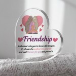 Friendship Gift For Best Friend Heart Plaque Best Friend Gift