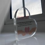 Heart Shaped Friendship Plaque Thank You Gift For Best Friend