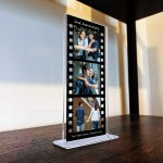 Gift For 2nd Anniversary Personalised Retro Photo Collage Plaque
