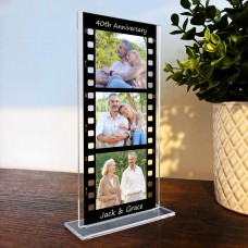 Personalised Gift For 40th Anniversary Photo Collage Plaque
