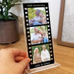 Personalised Gift For 40th Anniversary Photo Collage Plaque