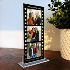 Gift For 4th Anniversary Personalised Photo Collage Plaque Gift 