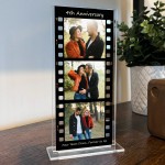 Gift For 4th Anniversary Personalised Photo Collage Plaque Gift 
