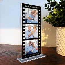 Gift For 50th Anniversary Personalised Photo Collage Plaque