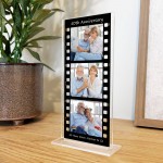 Gift For 50th Anniversary Personalised Photo Collage Plaque