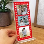 Personalised Valentines Day Gifts For Girlfriend Retro Plaque
