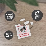 Personalised Valentines Day Gift For Husband Brick Photo Block