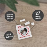 Romantic Gift For Valentines Day Personalised Photo Block Puzzle