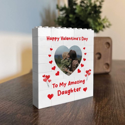 Valentines Gift For Daughter Personalised Brick Plaque