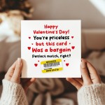 Joke Valentines Day Card For Boyfriend Girlfriend Funny Reduced 