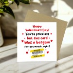 Joke Valentines Day Card For Boyfriend Girlfriend Funny Reduced 