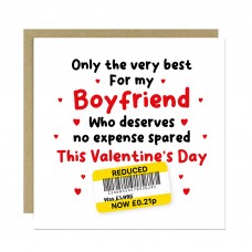 Funny Valentines Day Card For Boyfriend Reduced Sticker Cheap