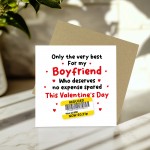 Funny Valentines Day Card For Boyfriend Reduced Sticker Cheap