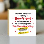 Funny Valentines Day Card For Boyfriend Reduced Sticker Cheap