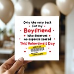 Funny Valentines Day Card For Boyfriend Reduced Sticker Cheap