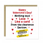 Valentines Day Card For Boyfriend Girlfriend Funny Reduced