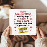 Valentines Day Card For Boyfriend Girlfriend Funny Reduced