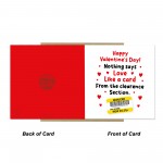 Valentines Day Card For Boyfriend Girlfriend Funny Reduced